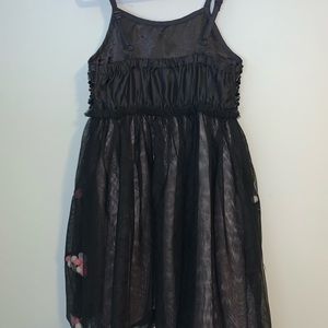 Girls black dress with sparkles